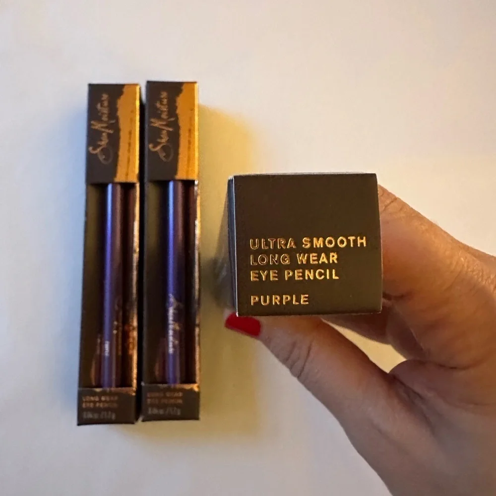 Lot of 3 - purple ultra smooth long wear eye pencil brand new Shea Moisture